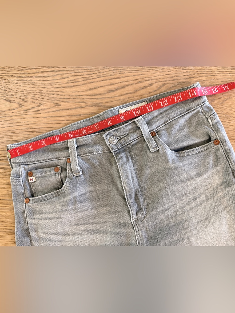 AG Farrah Boot Cut High Rise Grey Jeans - Picture 8 of 12